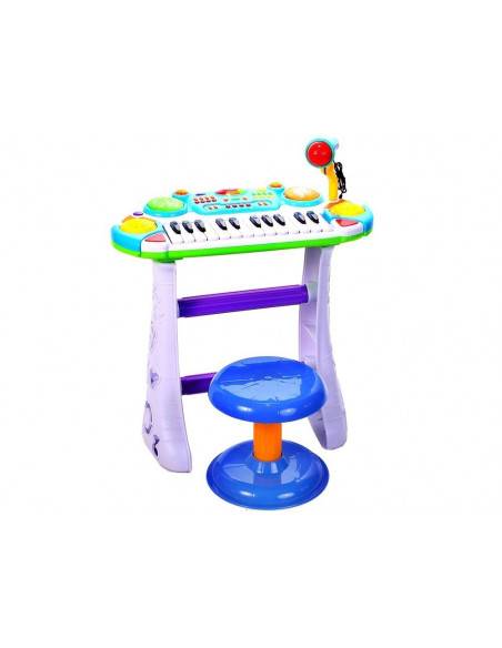 Instrument Muzical Pianina electronica MalPlay cu scaun si Instrument Muzical Pianina electronica MalPlay cu scaun si