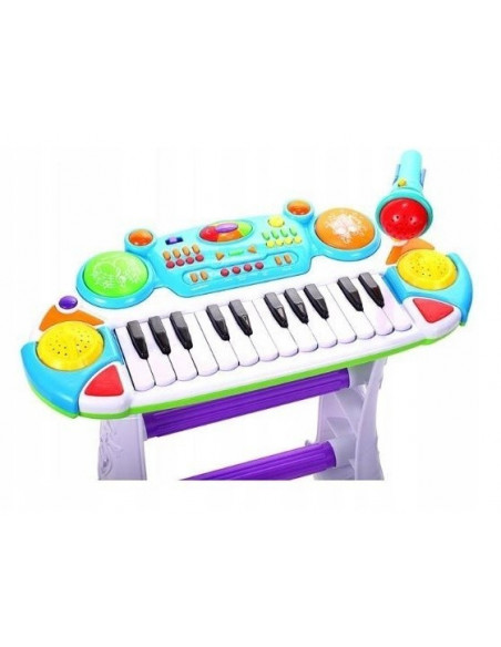 Instrument Muzical Pianina electronica MalPlay cu scaun si Instrument Muzical Pianina electronica MalPlay cu scaun si
