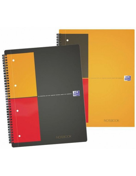 Caiet cu spirala A5+ OXFORD Int. Notebook, 80 file 80g/mp, 10