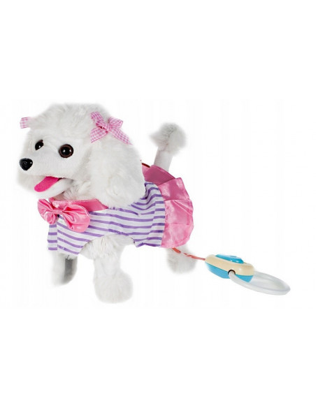 Jucarie interactiva Catel MalPlay Pudel cu lesa care merge si