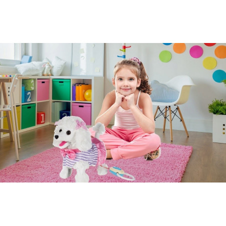 Jucarie interactiva Catel MalPlay Pudel cu lesa care merge si