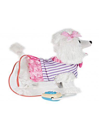 Jucarie interactiva Catel MalPlay Pudel cu lesa care merge si