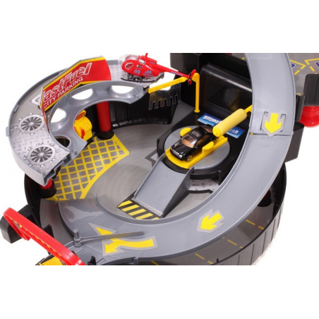 Set pista si garaj MalPlay sub forma de roata cu