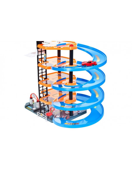 Set de Joaca MalPlay Garaj Circuit cu 4 nivele cu 4 masini, 1