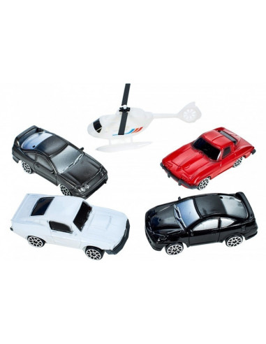 Set de Joaca MalPlay Garaj Circuit cu 4 nivele cu 4 masini, 1