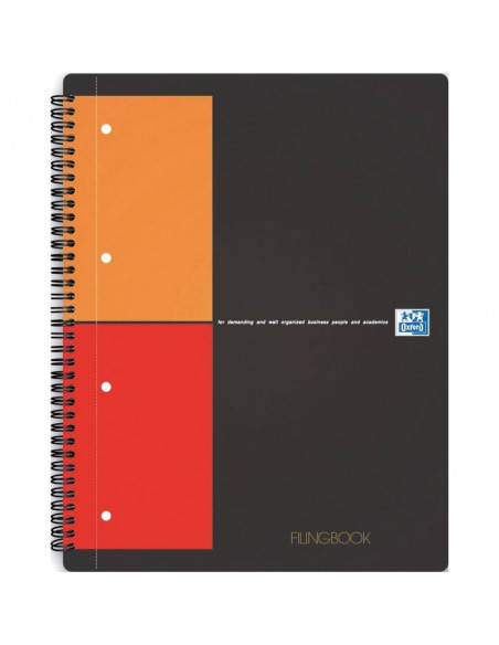 Caiet cu spirala A4+ OXFORD International Filingbook, 100 file