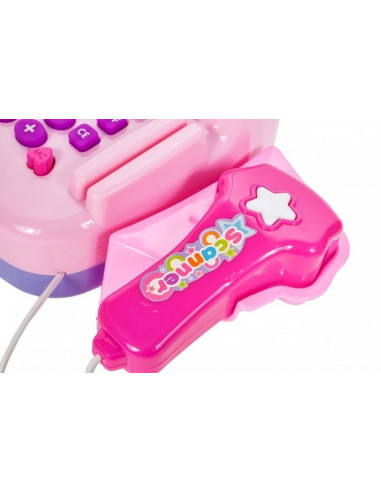 Set de joaca MalPlay Casa de marcat cu accesorii Roz cu