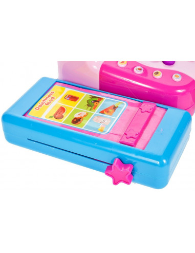 Set de joaca MalPlay Casa de marcat cu accesorii Roz cu