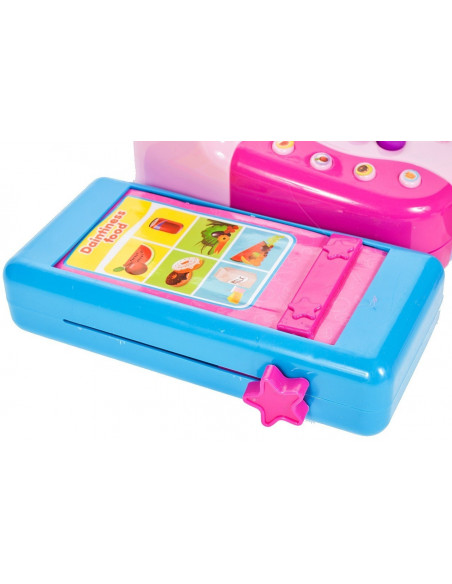 Set de joaca MalPlay Casa de marcat cu accesorii Roz cu