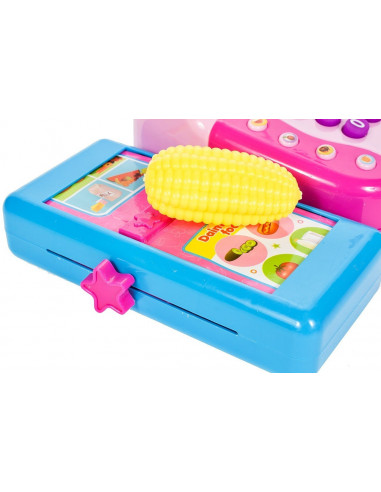 Set de joaca MalPlay Casa de marcat cu accesorii Roz cu