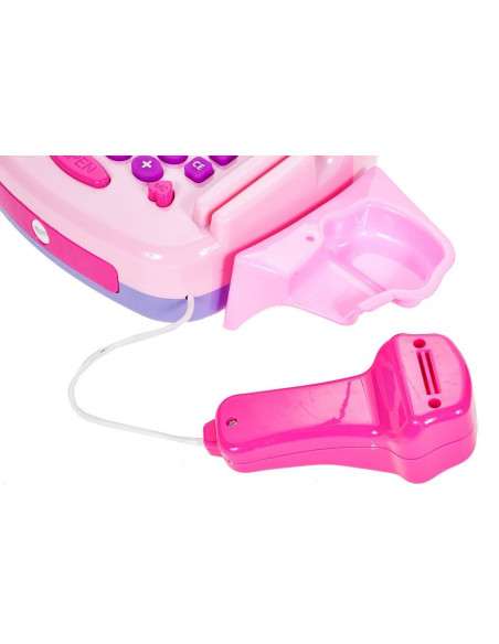 Set de joaca MalPlay Casa de marcat cu accesorii Roz cu