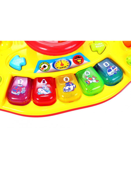 Jucarie interactiva MalPlay Micul sofer volan cu pian sunete si