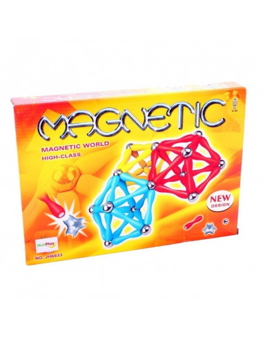 Set de constructie MalPlay Magnetic multicolor 120