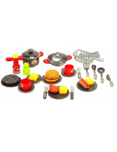 Bucatarie pentru copii MalPLay cu hota, sac de gunoi, chiuveta 2