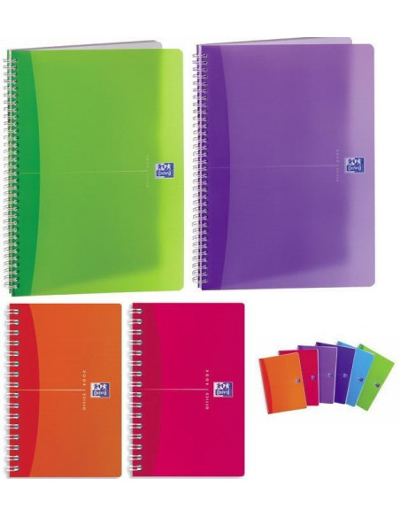 Caiet cu spirala 9 x 14cm, OXFORD MyColours, 90 file 90g/mp