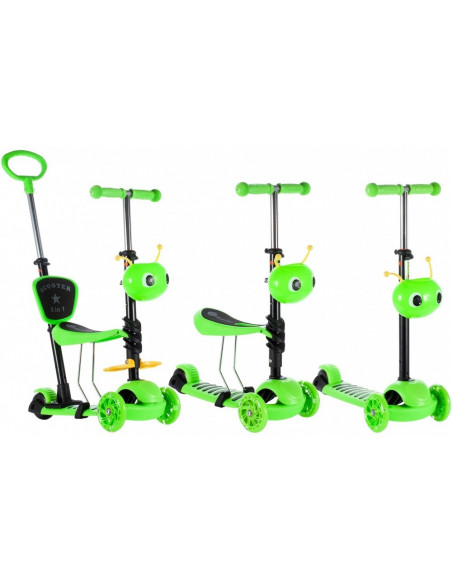 Trotineta pentru copii MalPlay cu maner de impins,scaunel