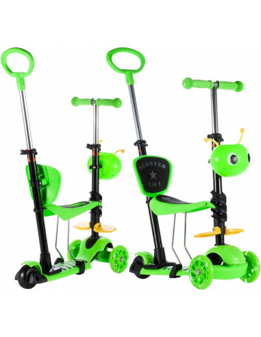 Trotineta pentru copii MalPlay cu maner de impins,scaunel