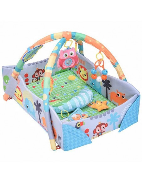 Saltea cu activitati 3 in 1 MalPlay pentru copii cu protectie