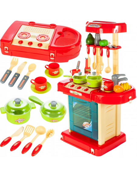 Set de joaca Bucatarie MalPlay in valiza portabila cu