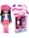 Set Papusa fetite MalPlay cu sapca si accesorii infrumusetare