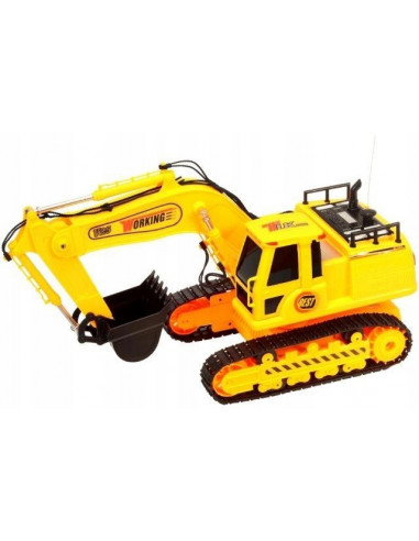 Excavator MalPlay pentru baieti cu telecomanda,sunete si
