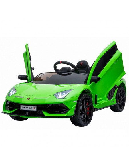 Masinuta electrica Chipolino Lamborghini Aventador SVJ green cu