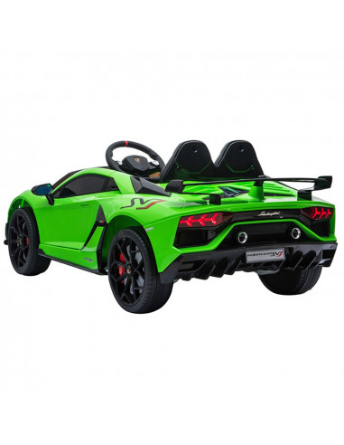 Masinuta electrica Chipolino Lamborghini Aventador SVJ green cu
