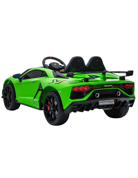 Masinuta electrica Chipolino Lamborghini Aventador SVJ green cu