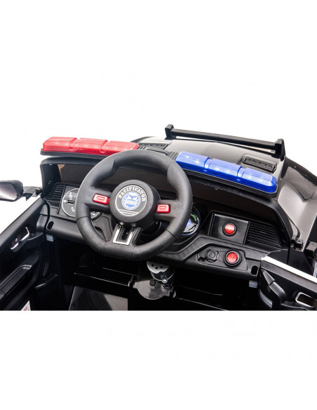 Masinuta electrica Chipolino Police black,ELKPOLN01B