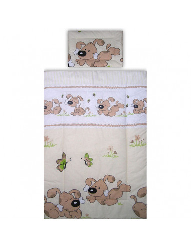 Lenjerie patut Hubners Catelus 5 piese maro,LENHC5M