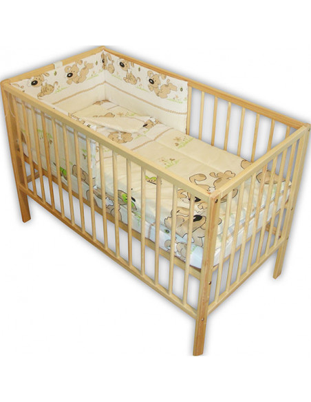 Lenjerie patut Hubners Catelus 4 piese maro,LENHC4M