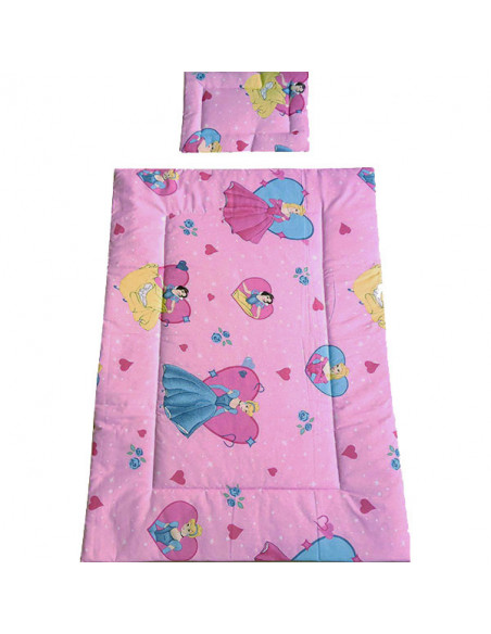 Lenjerie patut Hubners Princess 5 piese roz,LENHP5R