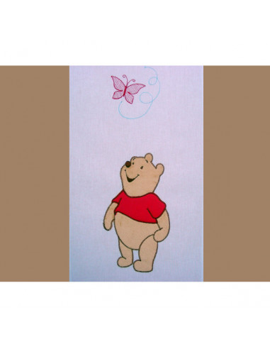 Lenjerie patut cu broderie Hubners Winnie 4 piese crem,LENBHW4C