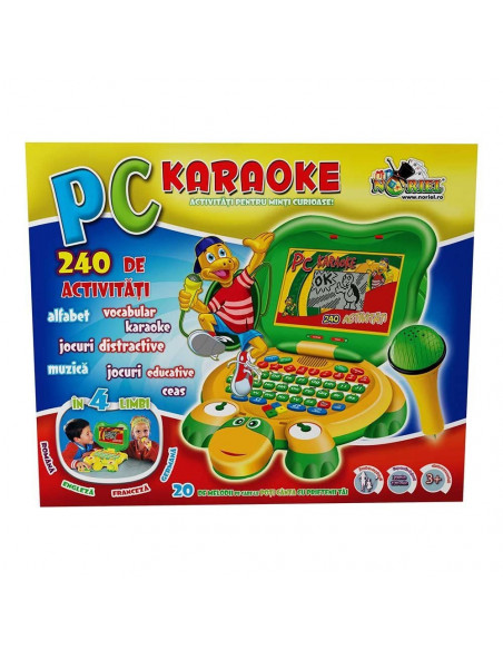 Jucarie Interactiva A Karaoke, Laptop, Joc Noriel,Uniq08338