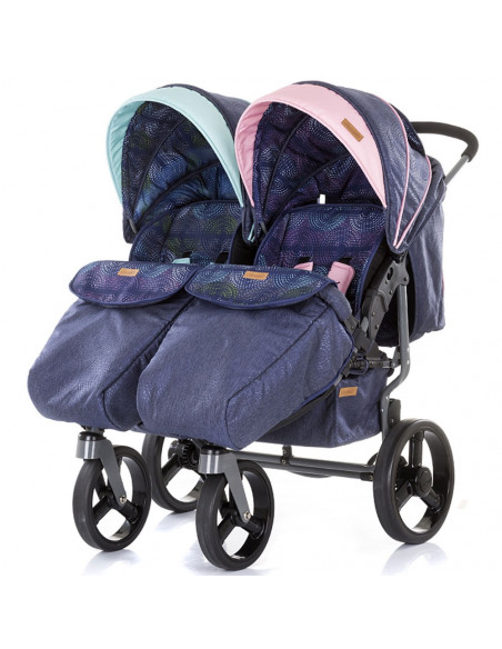 Carucior gemeni Chipolino Twix boy girl,KBTX01902BG