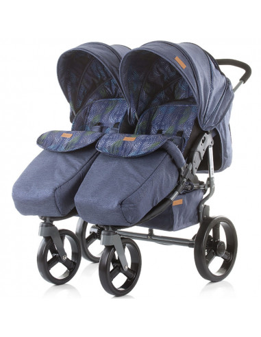 Carucior gemeni Chipolino Twix jeans,KBTX01904JN