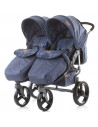 Carucior gemeni Chipolino Twix jeans,KBTX01904JN
