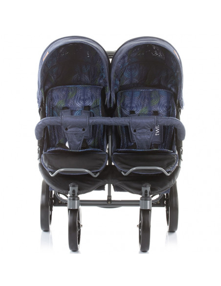 Carucior gemeni Chipolino Twix jeans,KBTX01904JN