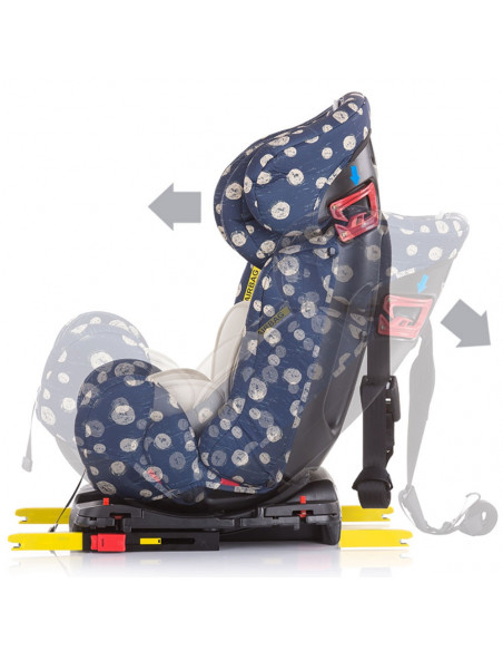 Scaun auto Chipolino Campo 0-36 kg dots beige cu sistem