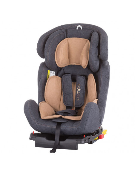 Scaun auto Chipolino Campo 0-36 kg denim frappe cu sistem