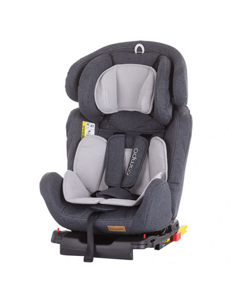 Scaun auto Chipolino Campo 0-36 kg denim granite cu sistem