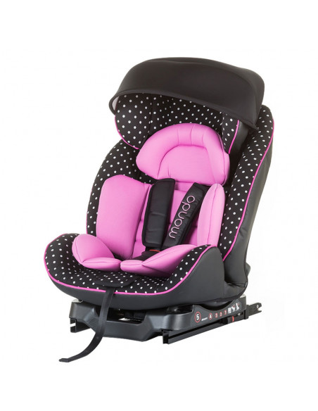 Scaun auto Chipolino Mondo 0-25 kg rose cu sistem