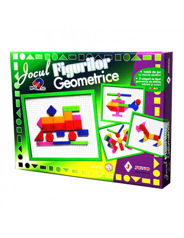 Jocul Figurilor Geometrice - Joc Juno Magnetic,JD21