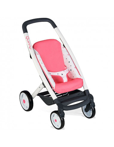 Carucior pentru papusi Smoby Quinny Combi 3 in 1 roz,S7600253198 Carucior pentru papusi Smoby Quinny Combi 3 in 1 roz,S7600253198