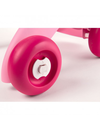 Carucior pentru papusi Smoby Minikiss 3 in 1 roz,S7600210205