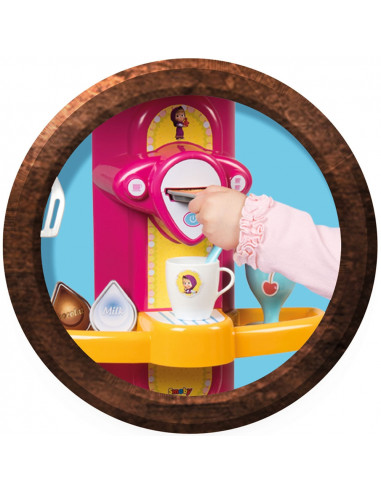 Bucatarie Smoby Masha and The Bear Cooky roz cu