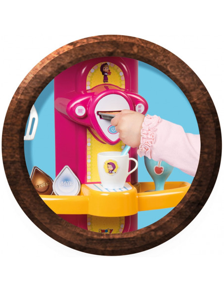Bucatarie Smoby Masha and The Bear Cooky roz cu