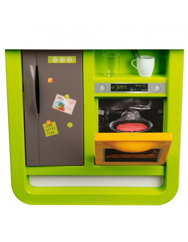 Bucatarie electronica Smoby Cherry verde cu sunete,S7600310909