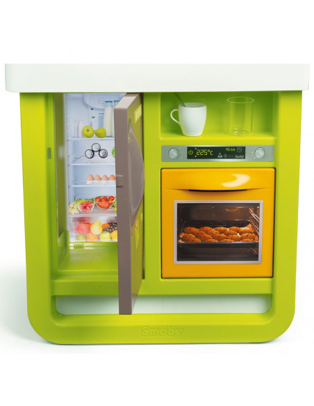 Bucatarie electronica Smoby Cherry verde cu sunete,S7600310909