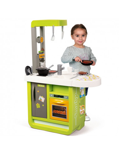 Bucatarie electronica Smoby Cherry verde cu sunete,S7600310909